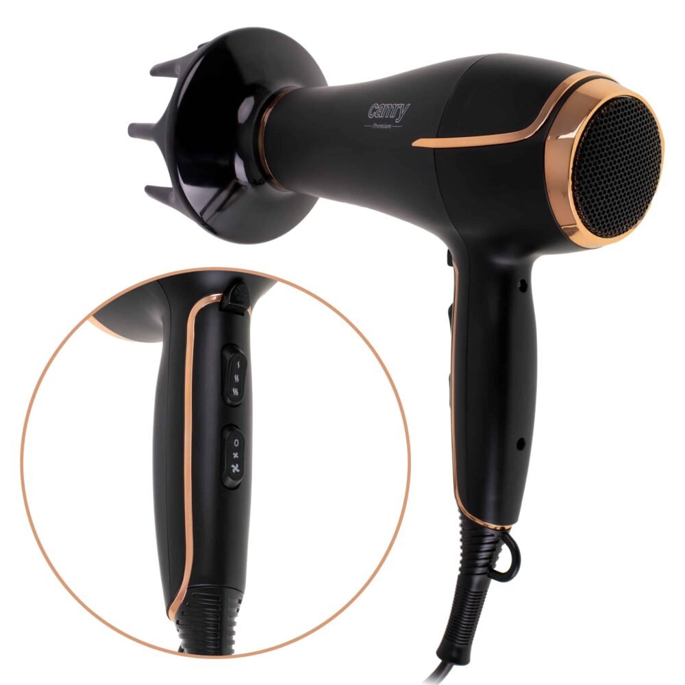 Camry CR 2255 Hair dryer 2200W + diffuser - Image 4