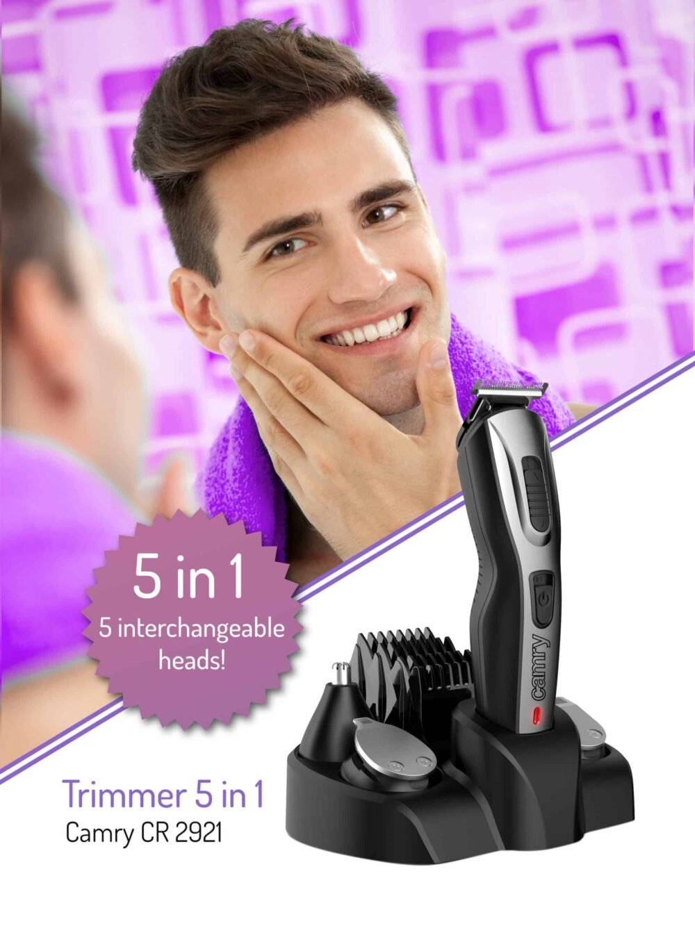 Camry CR 2921 Trimmer 5 in 1 - Image 5