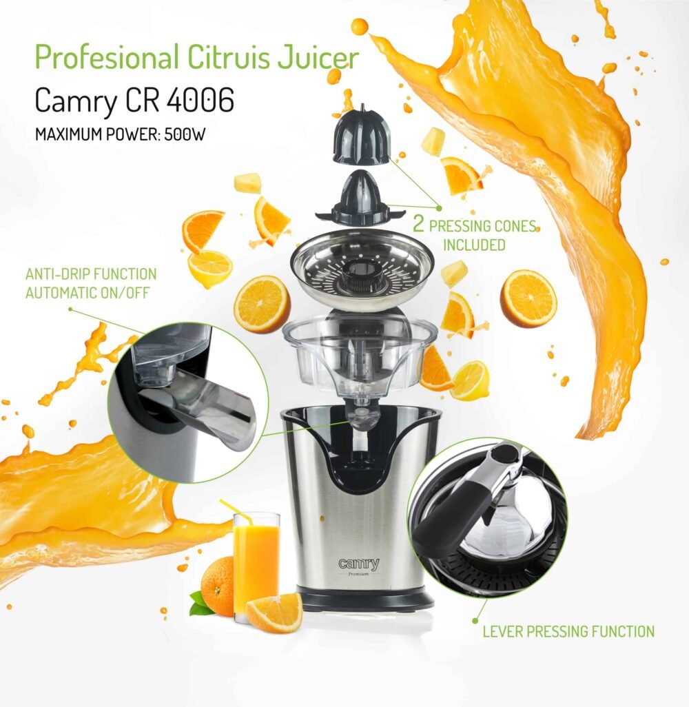 Camry CR 4006 Profesional Citrus Juicer - Image 3