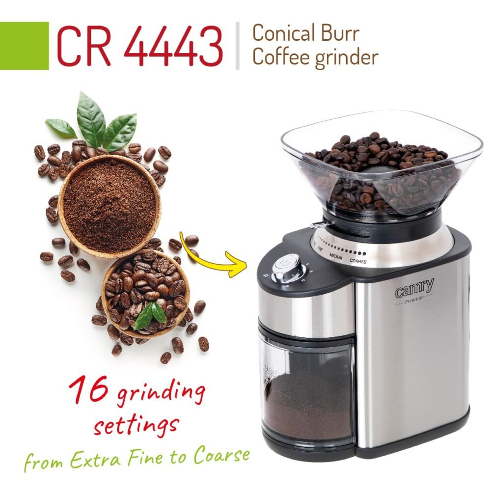 Camry CR 4443 Conical Burr Coffee grinder - Image 5