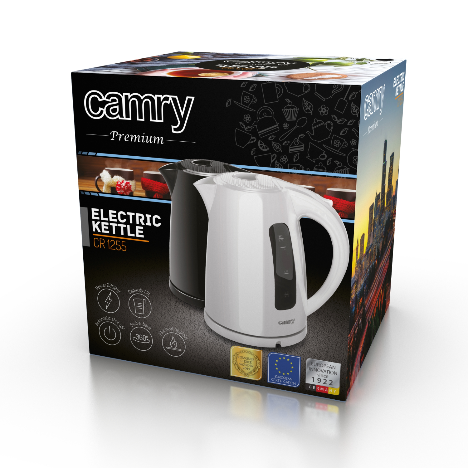Camry Plastic Kettle 1,7 L-CR 1255 black - Image 4