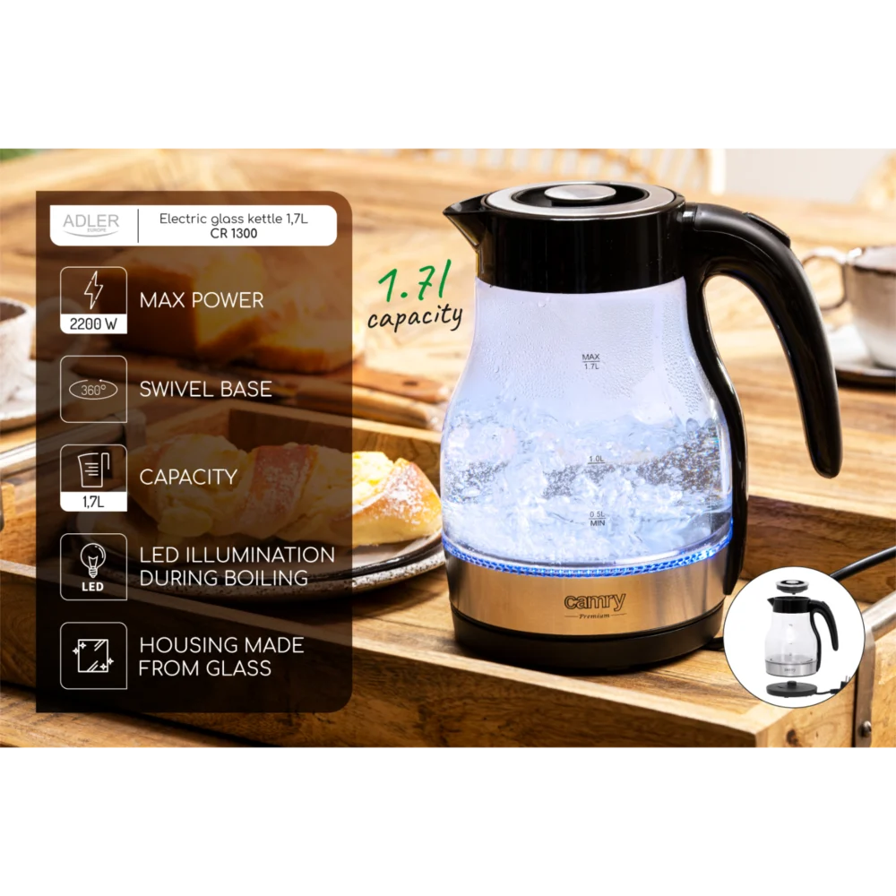 Camry CR 1300 Kettle 1,7 L - Image 8