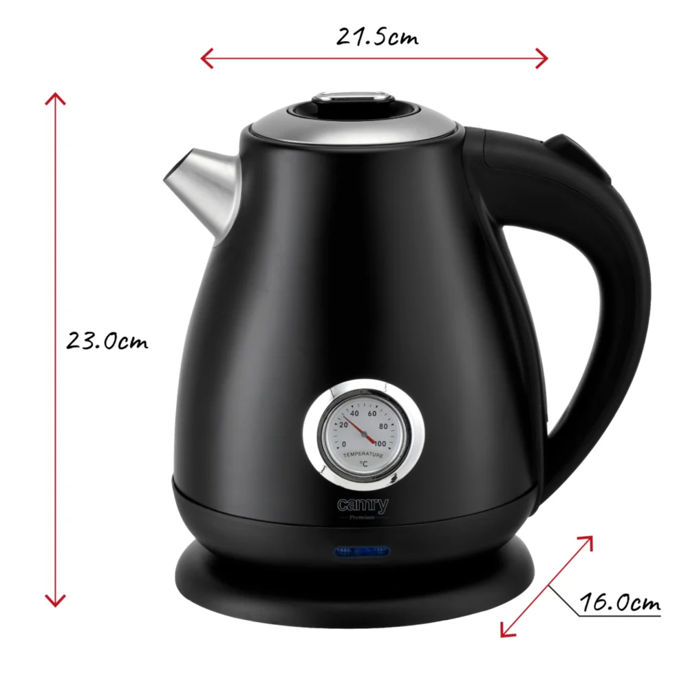 CAMRY Kettle  1,7L CR 1344 black - Image 12