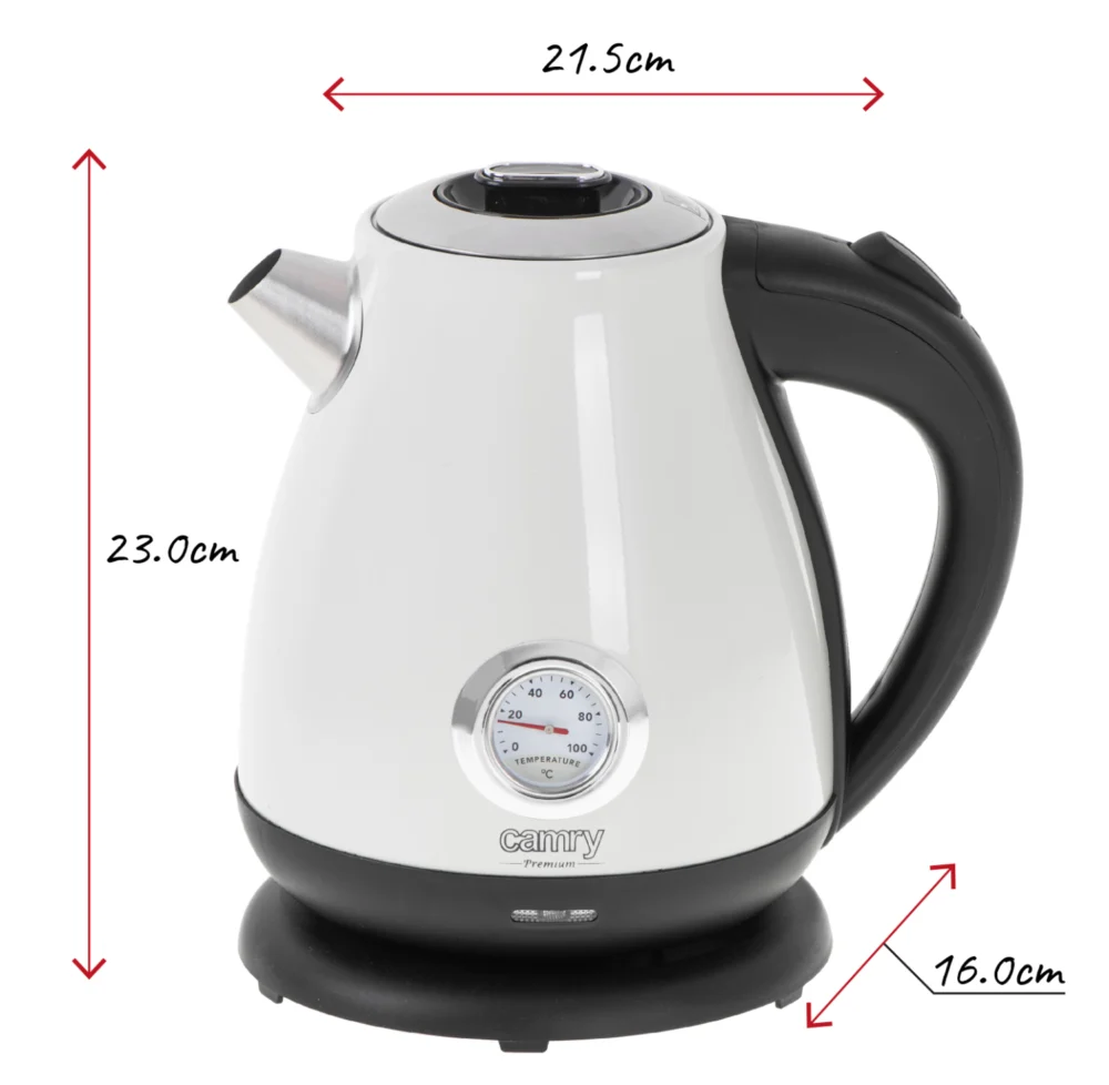 CAMRY Kettle 1,7L CR 1344 White - Image 10