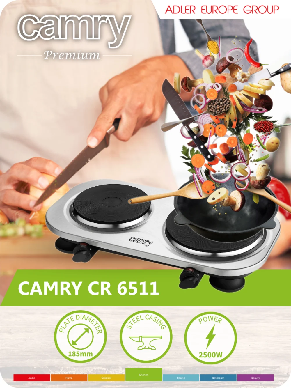 Camry CR 6511 Cooker two-burner - Image 4