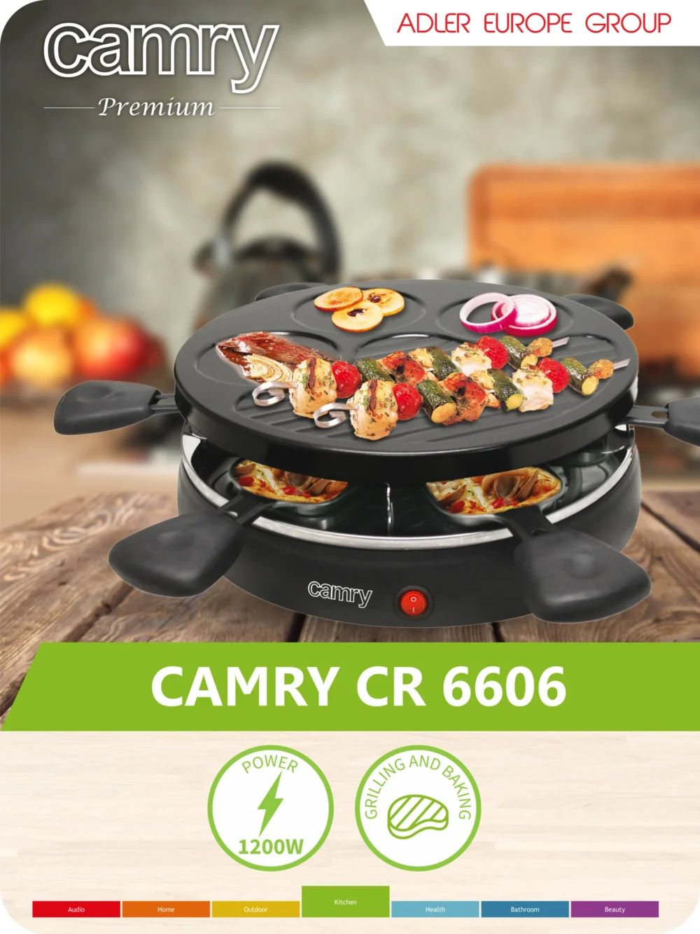 Camry CR 6606 Grill raclette - Image 3