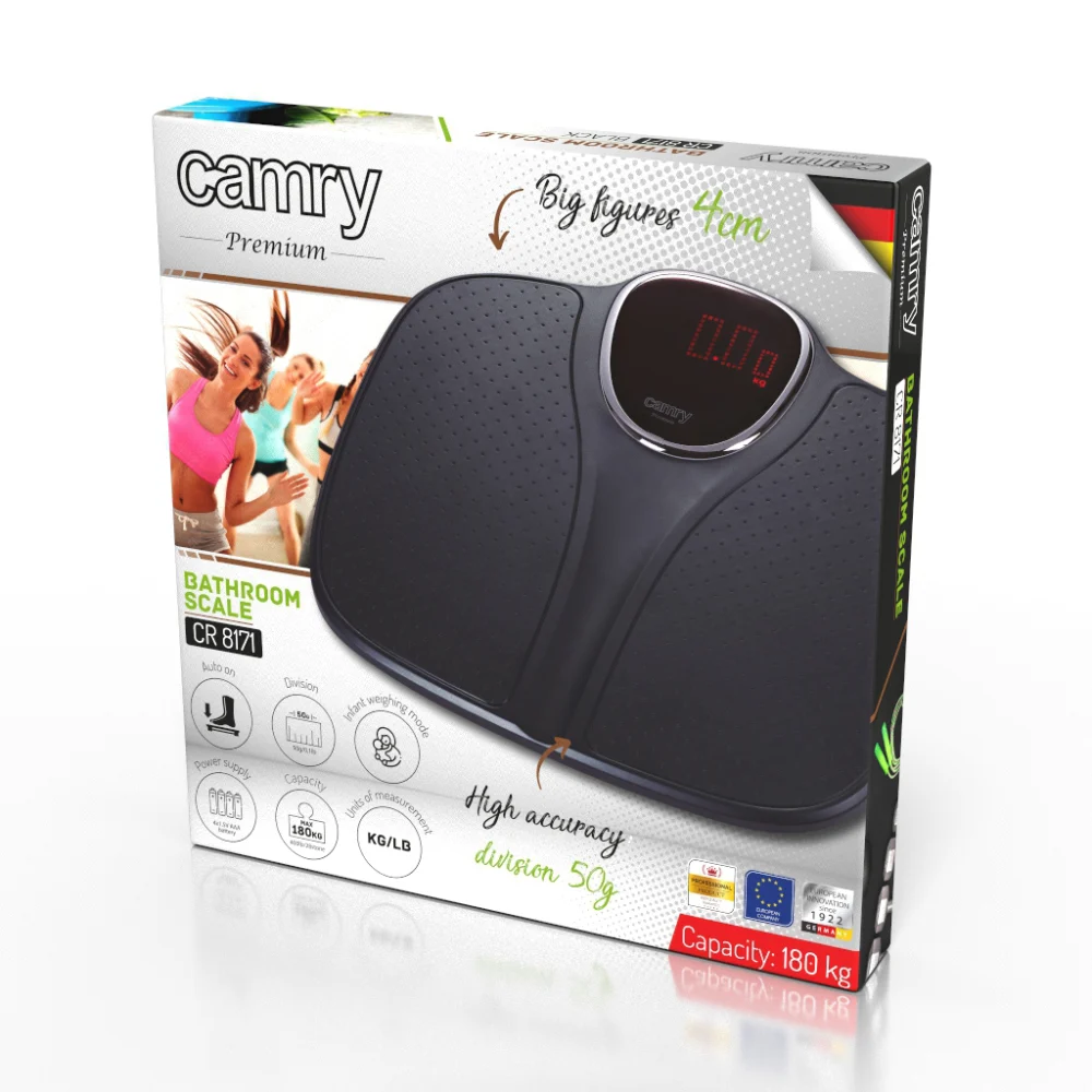 Camry CR 8171b Bathroom scale baby weighing mode 180kg - Image 4