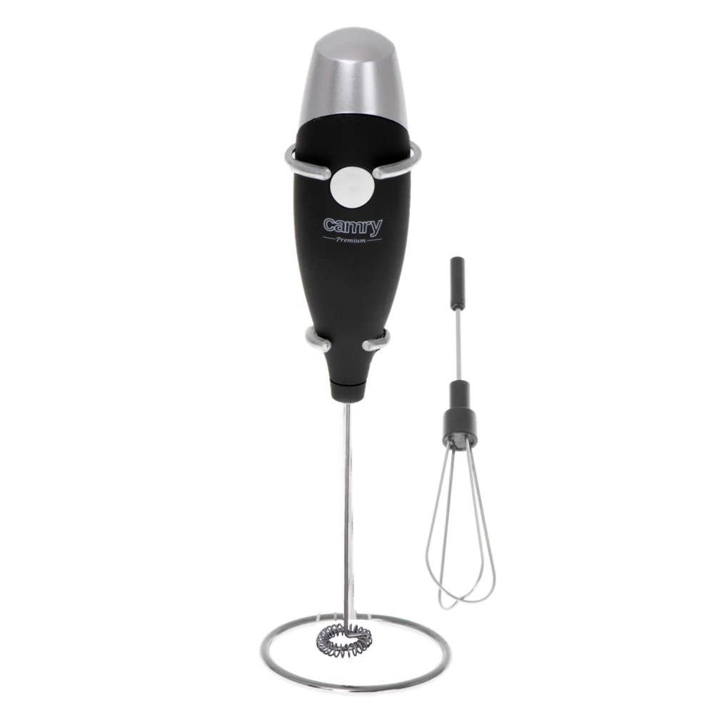 Camry Black Milk frother with whisk attachment and a stand-CR 4501