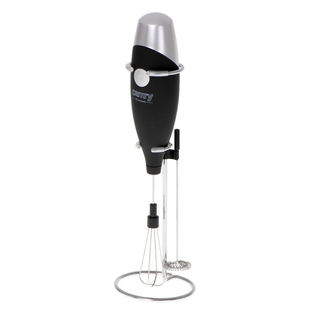 Camry Black Milk frother with whisk attachment and a stand-CR 4501 - Image 3