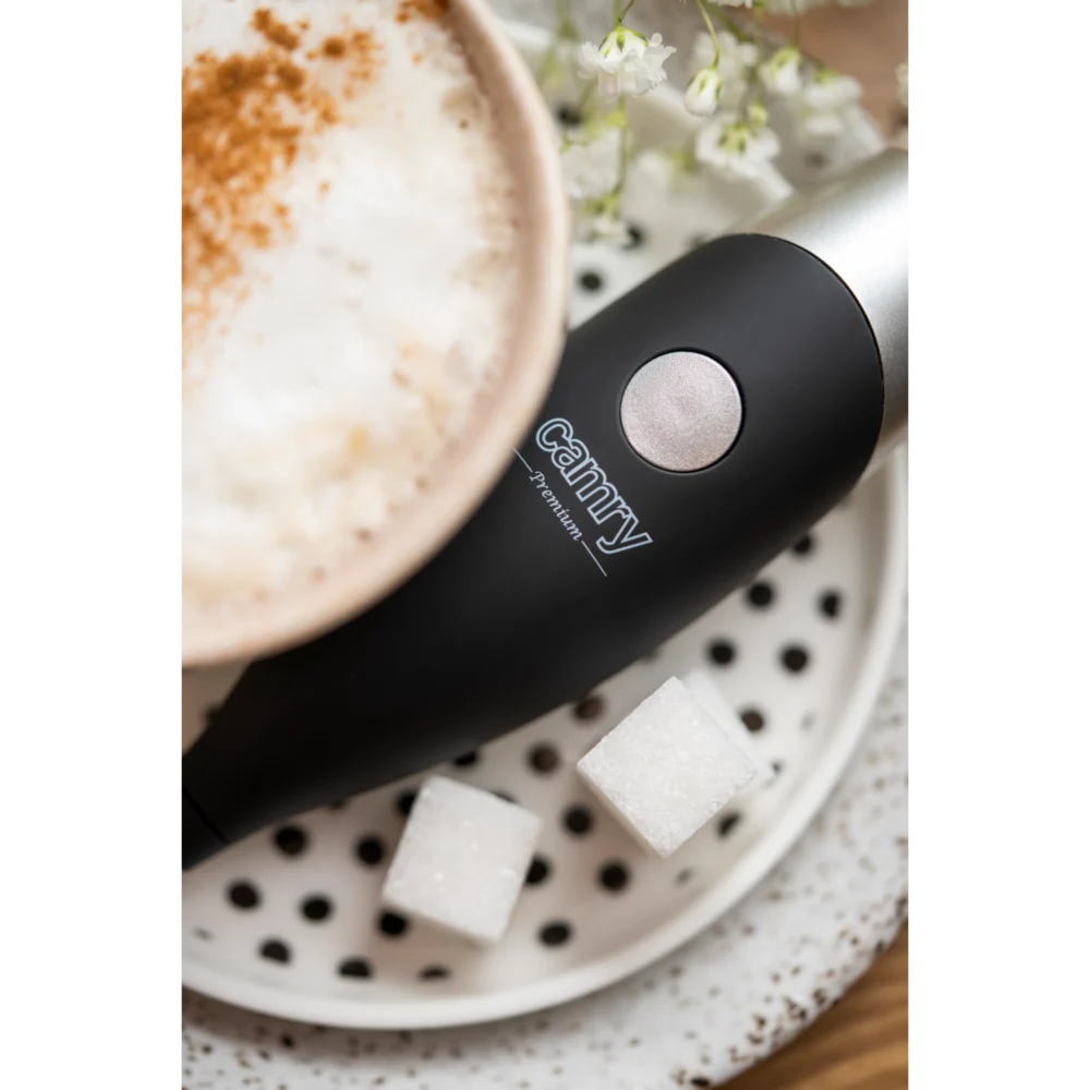 Camry Black Milk frother with whisk attachment and a stand-CR 4501 - Image 9