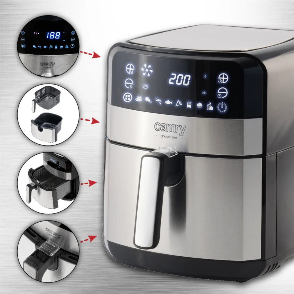 Camry Airfryer Oven 9 Programs 5 Liters-CR 6311 - Image 4