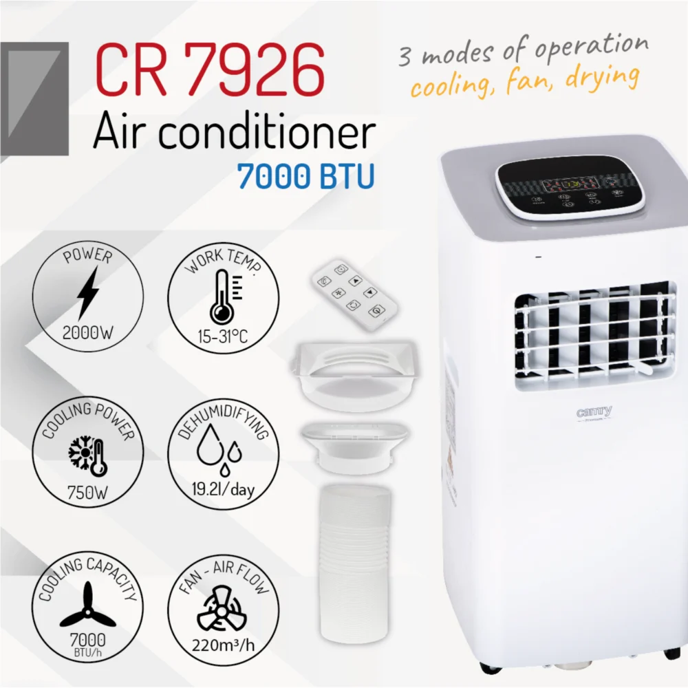 Camry Air conditioner 7000 BTU-CR 7926 - Image 4