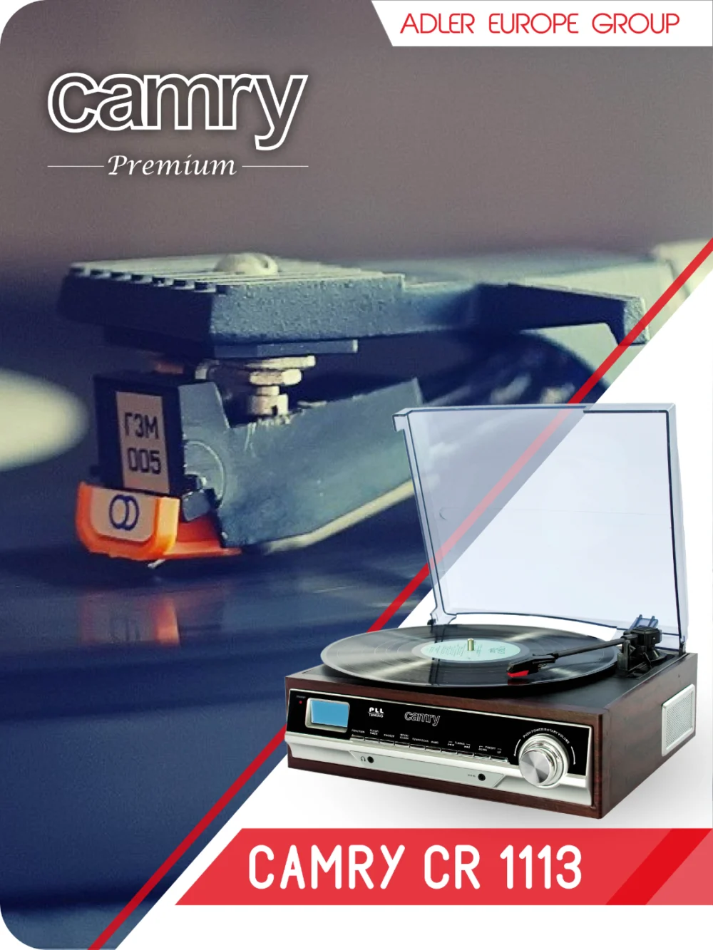 Camry Turntable with radio-CR 1113 - Image 13