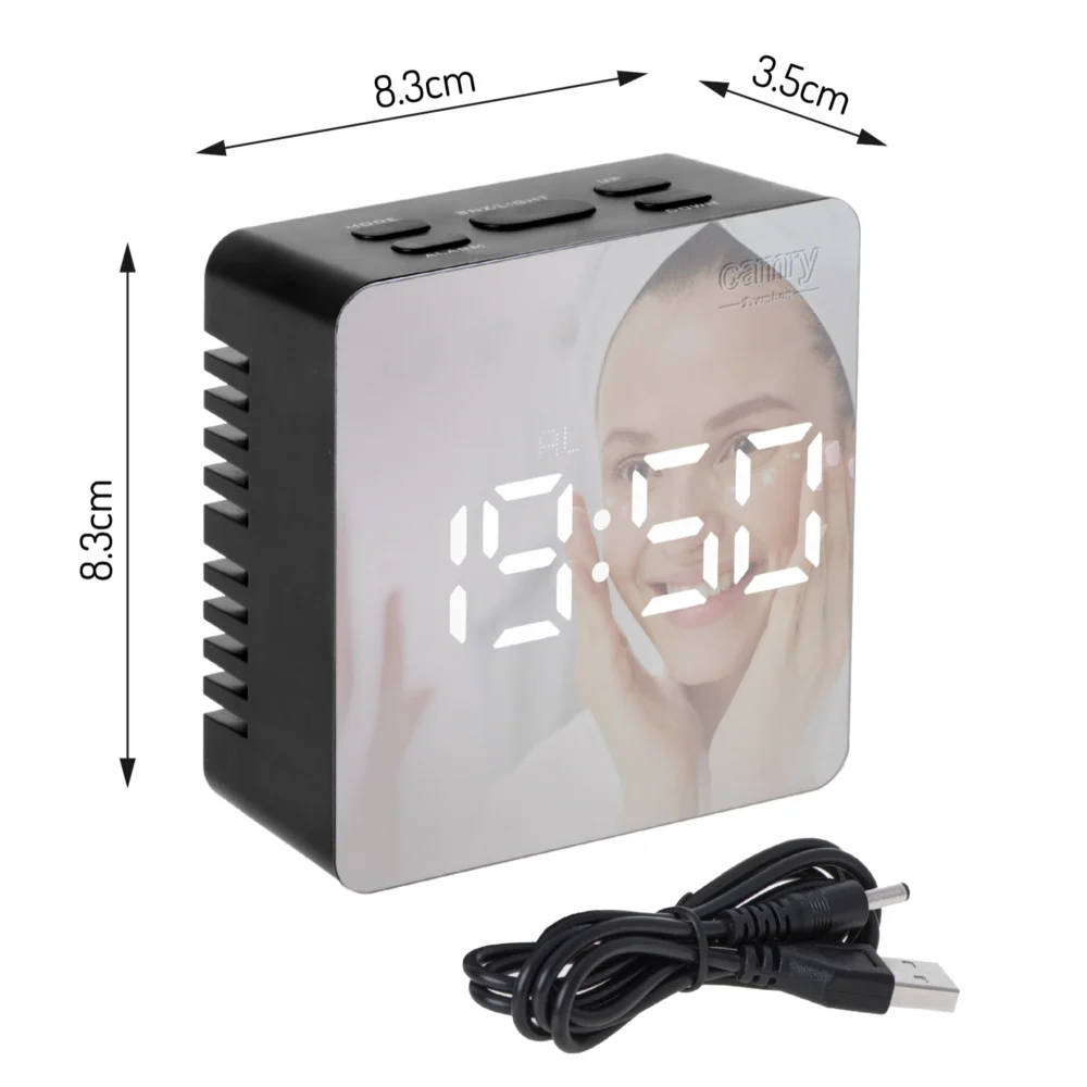Camry Black Alarmclock-CR 1150 - Image 9