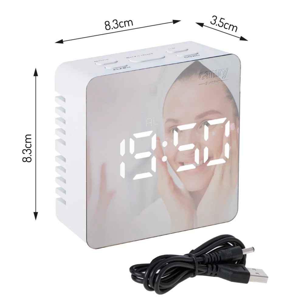 Camry White Alarmclock-CR 1150 - Image 7
