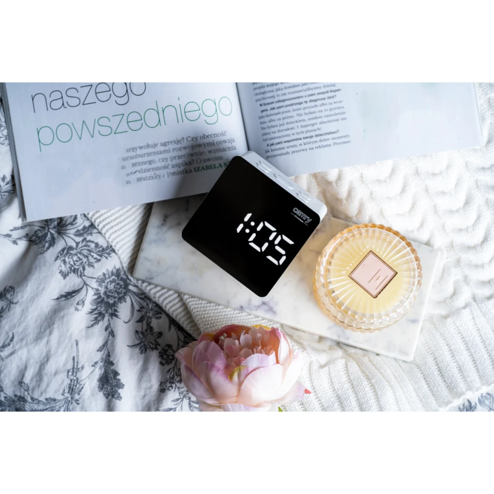 Camry White Alarmclock-CR 1150 - Image 9