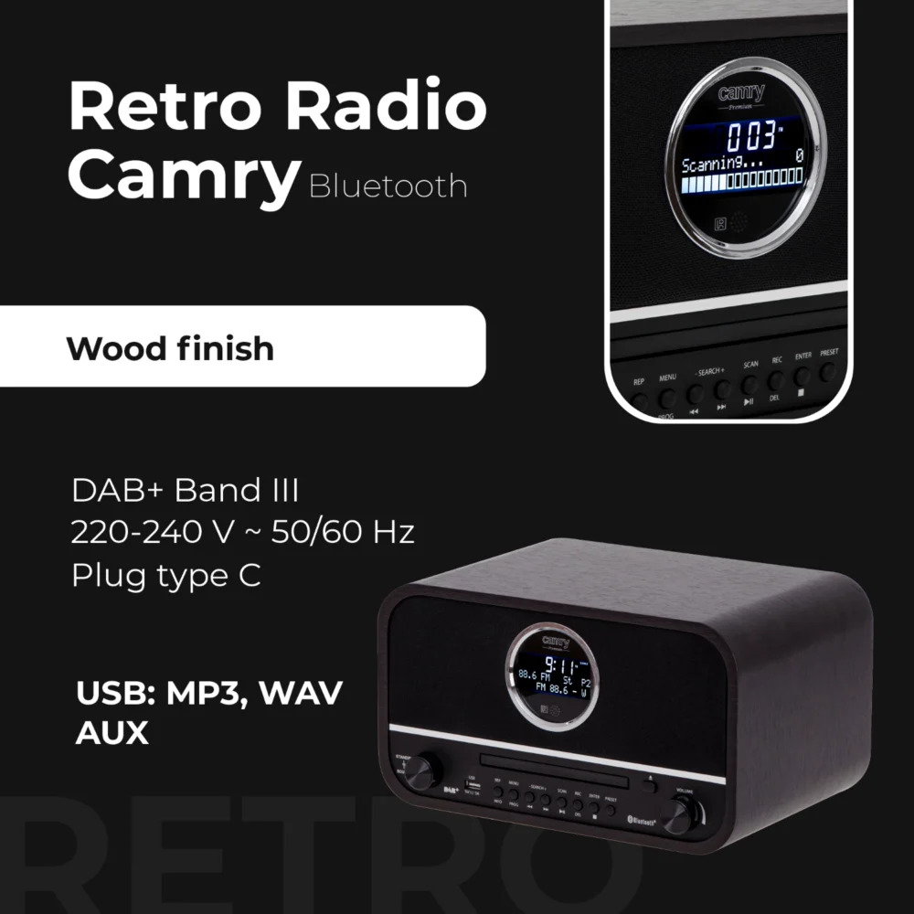Camry Radio Retro- CR 1182 - Image 3