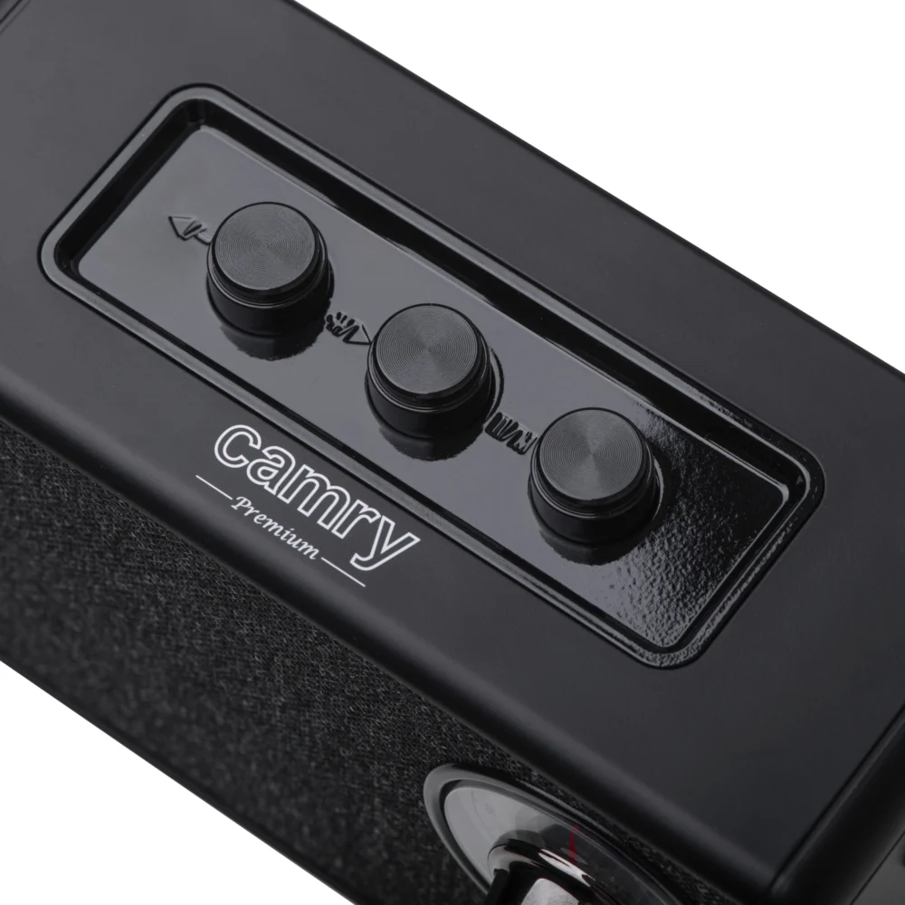 Camry Black Radio FM with Bluetooth New-CR 1902 - Image 4