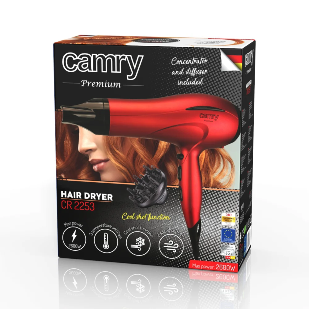Camry CR 2253 Hair dryer 2400W + diffuser - Image 9