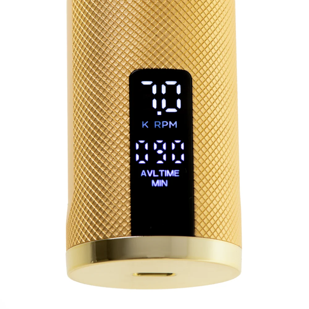 Camry Gold Premium Metallic Hair Clipper with LCD- CR 2835 - Image 6