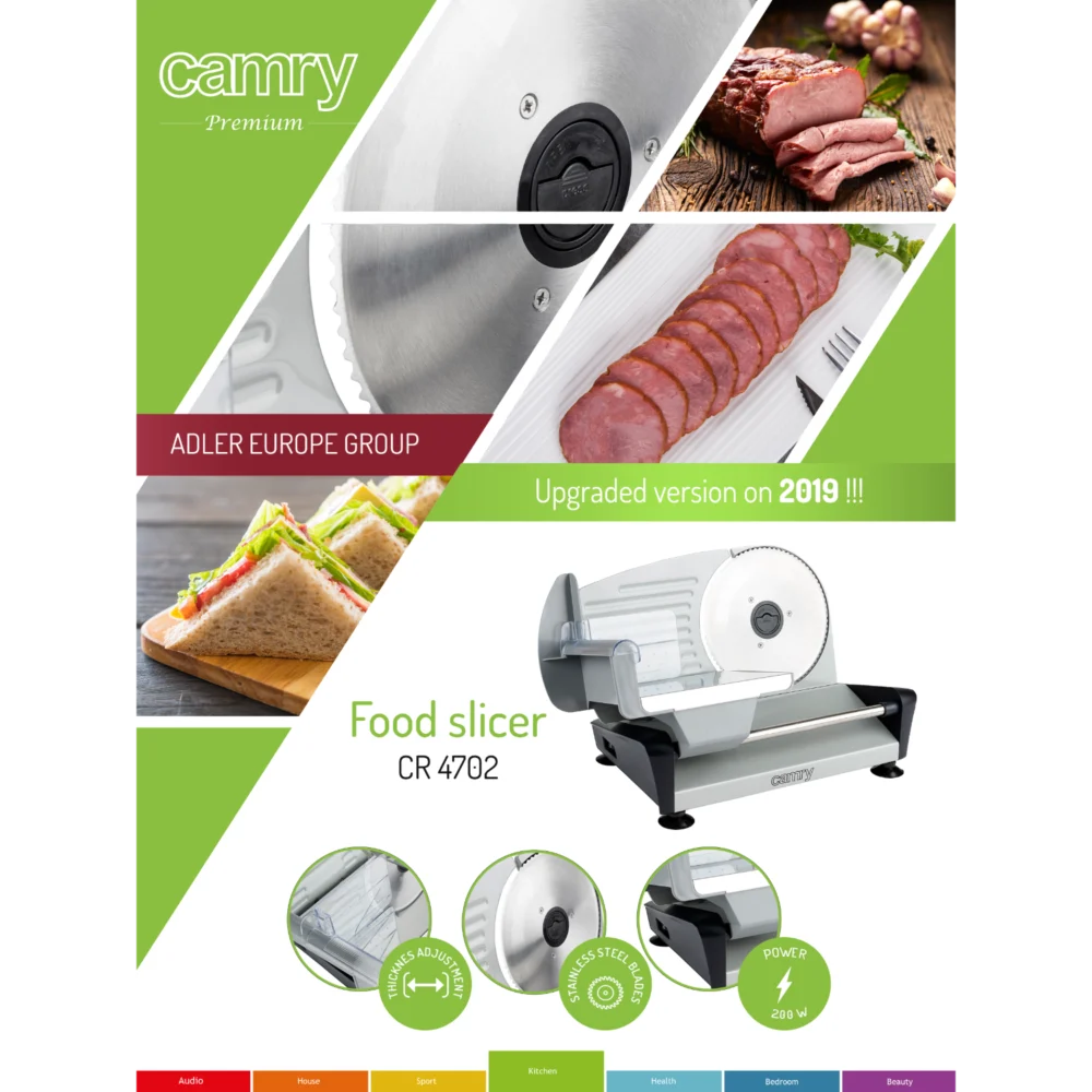Camry Food slicer adjustment (0-15mm)- CR 4702 - Image 4