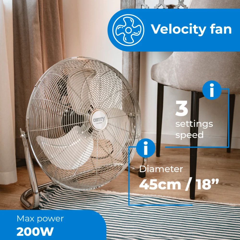 Camry Velocity Fan 45 cm-CR 7306 - Image 9