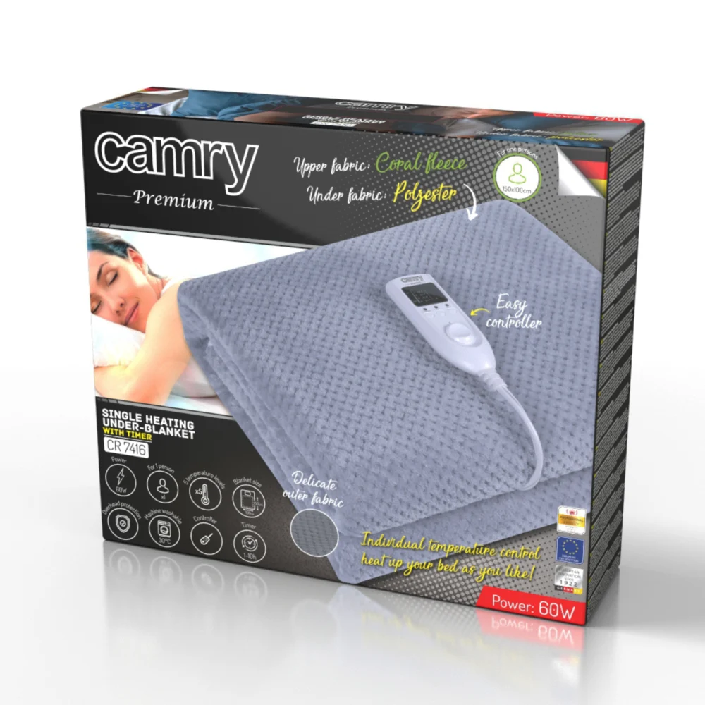 Camry Electric heating under-blanket with timer (1)- CR 7416 - Image 9