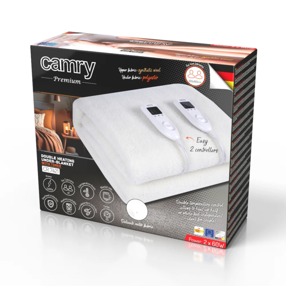 Camry Electric heating under-blanket with timer (2)- CR 7421 - Image 5