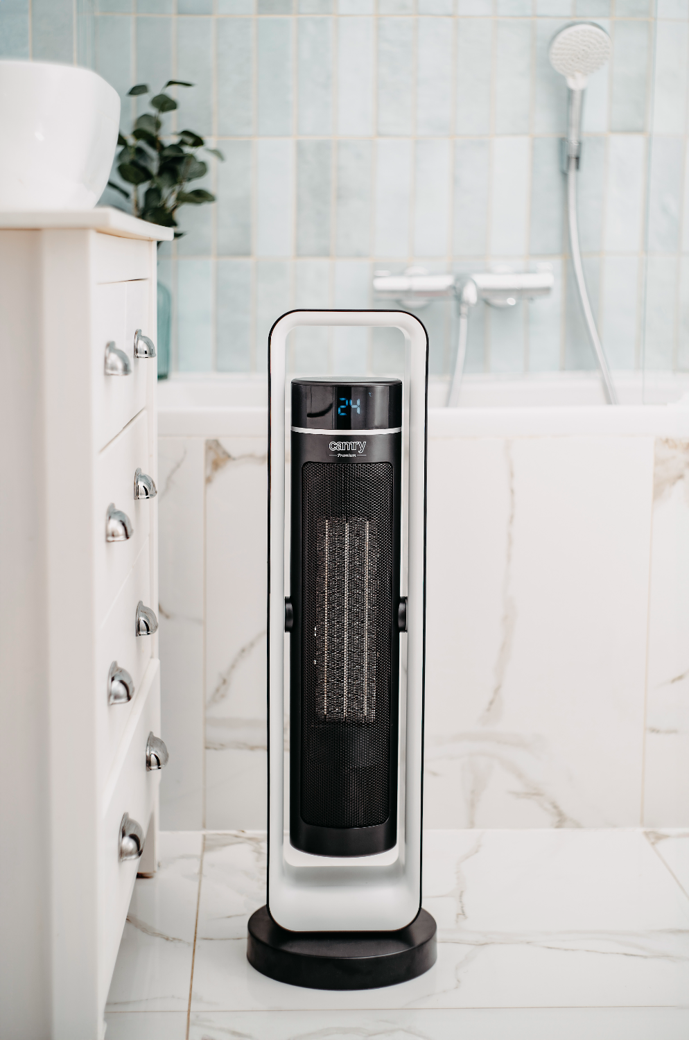 Camry Ceramic fan heat tower LCD+Remote control+Timer-CR 7745 - Image 6