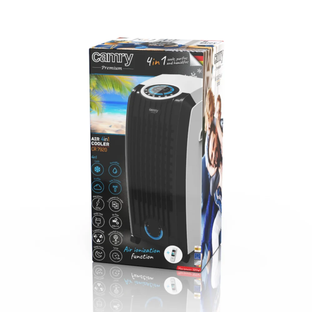 Camry Air cooler 8L ION 4 in 1 with remote controller-CR 7920 - Image 8