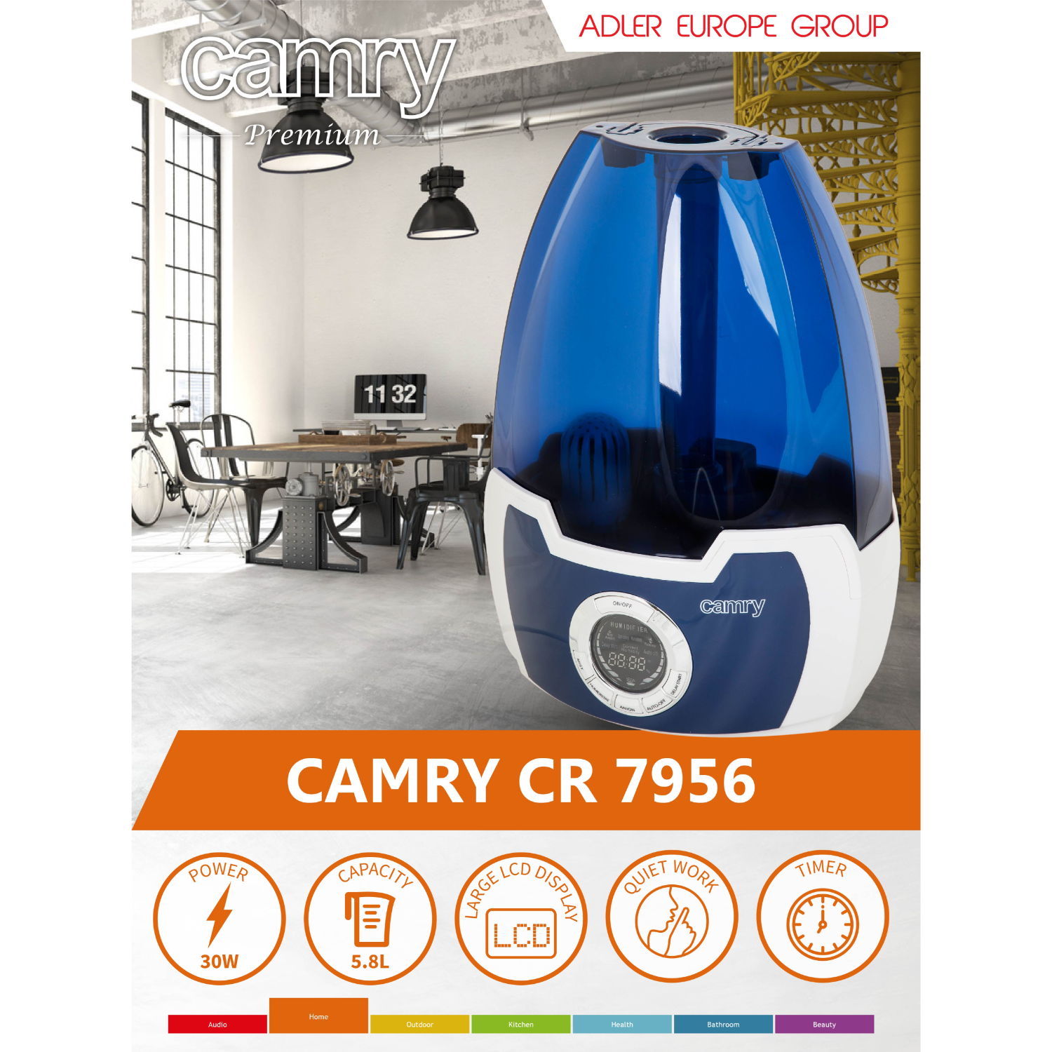 Camry Air Humidifier-CR 7956 - Image 4