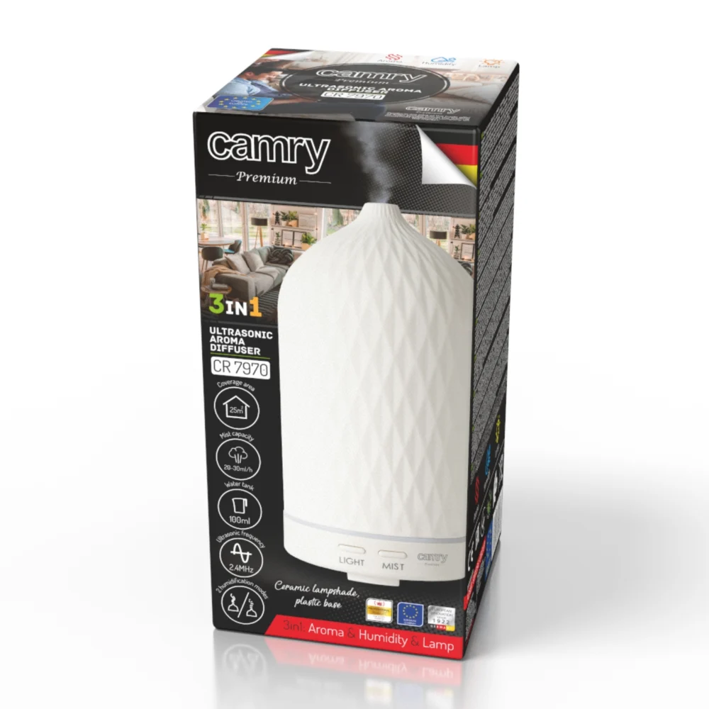 Camry Ultrasonic aroma diffuser 3in1-CR 7970 - Image 12