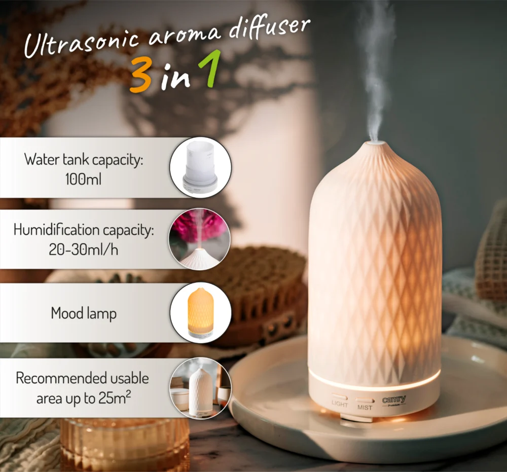 Camry Ultrasonic aroma diffuser 3in1-CR 7970 - Image 9