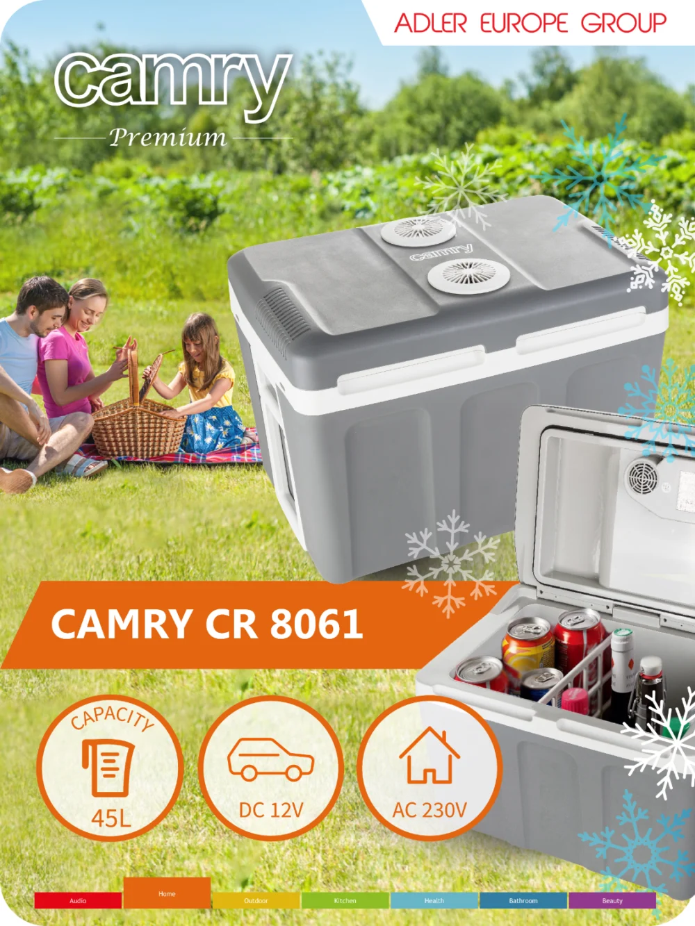 Camry Portable cooler 40 L-CR 8061 - Image 9